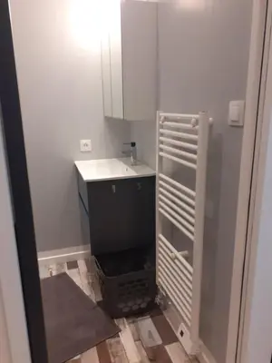Cuisine ou kitchenette dans l'établissement La Bastille 3