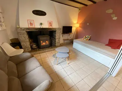 Coin salon dans l'établissement La maison Callinora