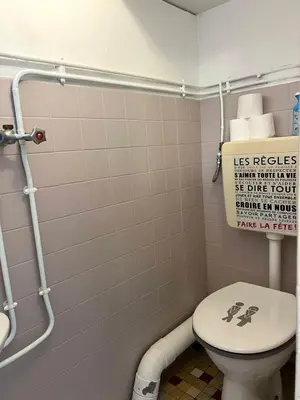 Salle de bains dans l'établissement ღ Ozeo - T2,calme, proche plage et commodités