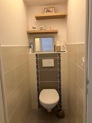 Salle de bains dans l'établissement Centre ville studio meublé de tourisme classé 2 étoiles