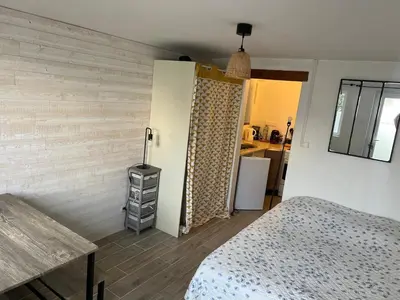Cuisine ou kitchenette dans l'établissement Boucholeurs 15klm de LA ROCHELLE