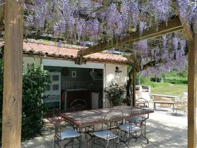 Jardin de l'établissement Les Champs De L'oume