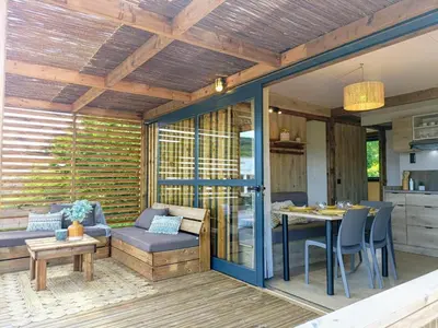Cuisine ou kitchenette dans l'établissement Cabane bucolique avec wifi, animaux admis, parking - FR-1-653-287