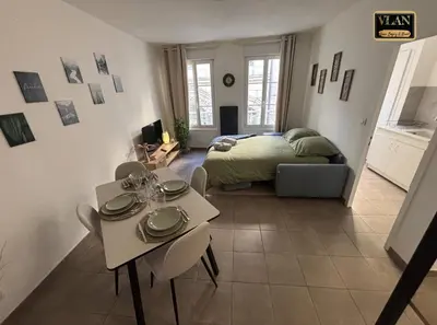 Un ou plusieurs lits dans un hébergement de l'établissement Le Logis, Appartement moderne en centre ville