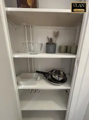 Cuisine ou kitchenette dans l'établissement Le Logis, Appartement moderne en centre ville