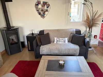 Coin salon dans l'établissement Petite maison de ville quartier théâtre et Jardin Public