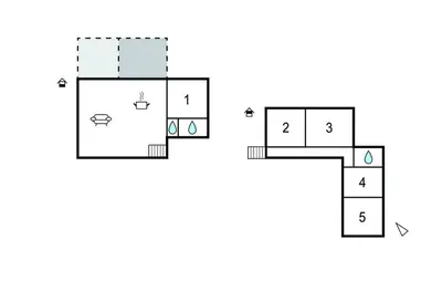 Plan de l'établissement Charmante Maison Au Calme