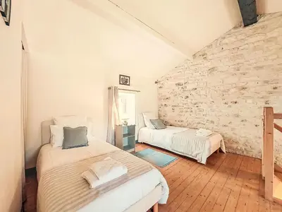 Un ou plusieurs lits dans un hébergement de l'établissement Holiday Home Ile d'Oléron by Interhome