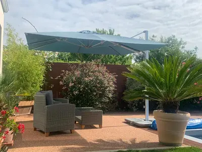 Jardin de l'établissement La Note Bleue - Chambres d'hôtes