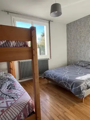 Un ou plusieurs lits dans un hébergement de l'établissement Maison indépendante à la campagne