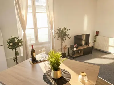 Coin salon dans l'établissement Le repos poitevin Le Floral