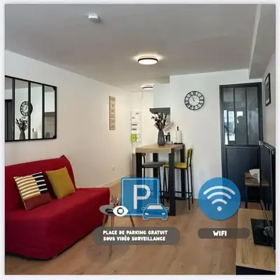 Logement 6 parking gratuit