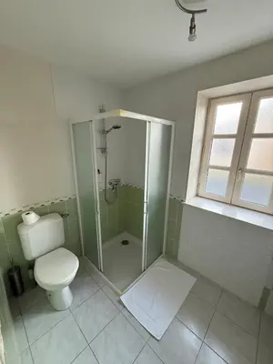 Salle de bains dans l'établissement Gîte à la campagne