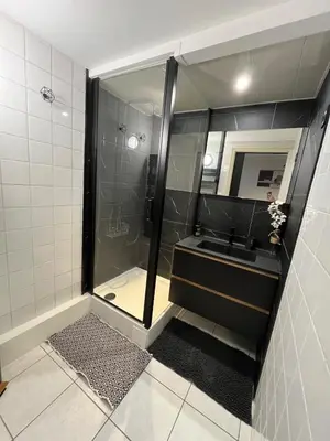 Salle de bains dans l'établissement Le Liseo - Terrasse, véranda au cœur du centre ville