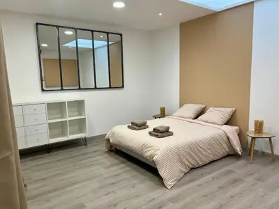 Un ou plusieurs lits dans un hébergement de l'établissement Le Lido Maison 6 personnes