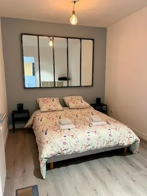 Un ou plusieurs lits dans un hébergement de l'établissement Le Lido Maison 6 personnes