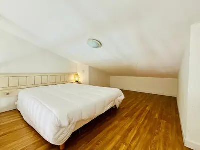 Un ou plusieurs lits dans un hébergement de l'établissement Appartement vue mer - 4 pers. - FR-1-709-101