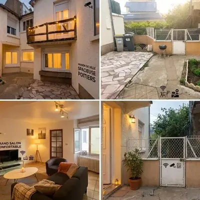 L'Escale du Faubourg - Grande maison avec Bureaux et WiFi