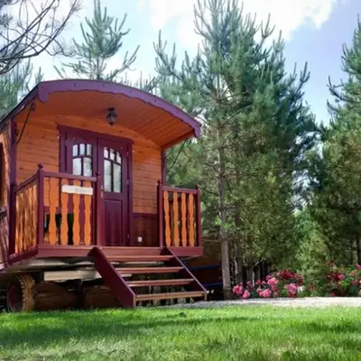 Roulotte avec Terrasse pour 5 personnes - API-1-52-1496