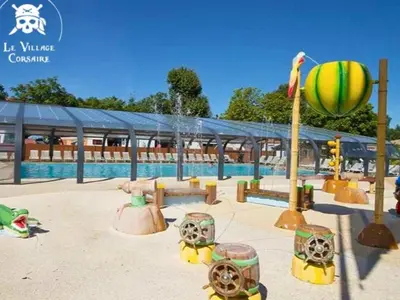 Jardin de l'établissement Mobil-home cosy à Châtelaillon-Plage, 6 pers - API-1-52-1609