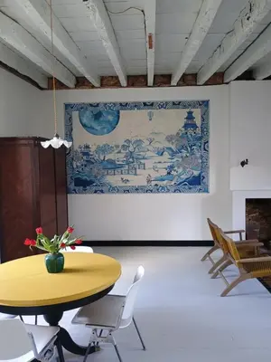 Coin salon dans l'établissement Villa Paignon Gite