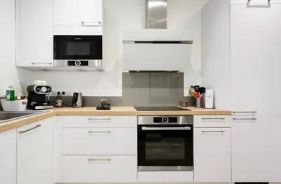 Cuisine ou kitchenette dans l'établissement Le Cordouan, hypercentre, LR113