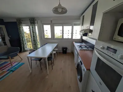 Cuisine ou kitchenette dans l'établissement T4 Hyper Centre agreable et lumineux