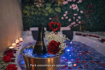 Boissons dans l'établissement Logement entier avec jacuzzi proche futuroscope