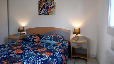 Un ou plusieurs lits dans un hébergement de l'établissement Les Clés Nature Apt 44