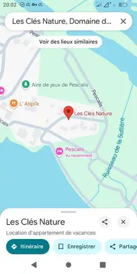 Plan de l'établissement Les Clés Nature Apt 44