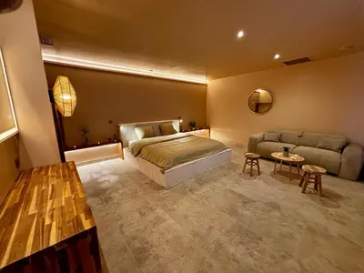 Coin salon dans l'établissement ExSPArience Private Spa Suite