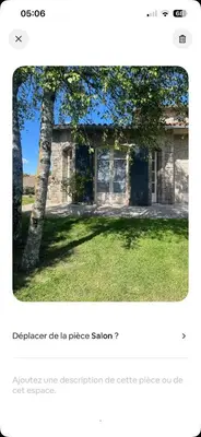 Jardin de l'établissement Maison en pierre