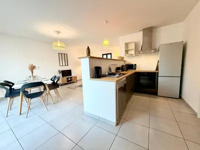 Cuisine ou kitchenette dans l'établissement Escapade Océane aux portes de La Rochelle
