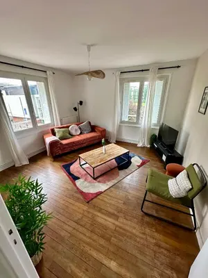 Coin salon dans l'établissement Appartement confort Gare et Centre à pied 4 pers