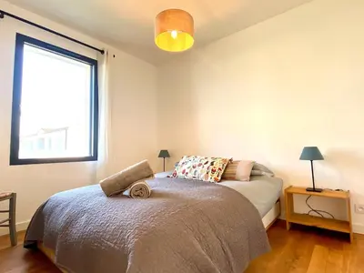 Un ou plusieurs lits dans un hébergement de l'établissement La Maison des Oiseaux