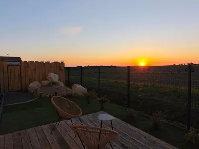 Lever ou coucher de soleil vu de la villa ou à proximité