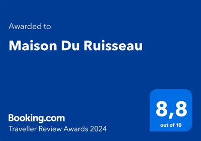 Certificat, récompense, panneau ou autre document affiché dans l'établissement Maison Du Ruisseau
