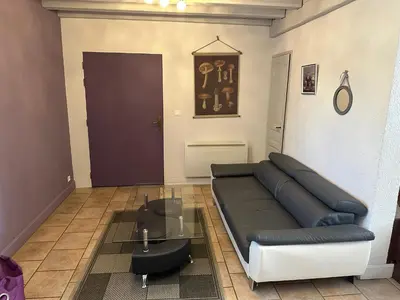 Coin salon dans l'établissement Chambres d'hôtes du puy d'anché