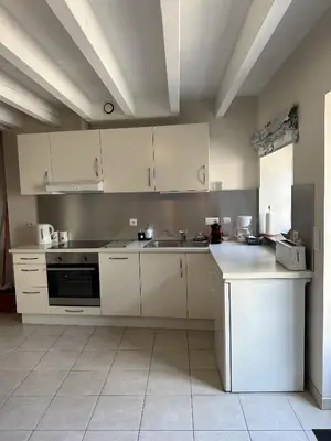 Cuisine ou kitchenette dans l'établissement Petit Moulin De Veillard