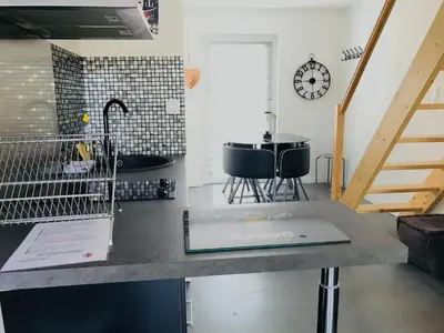 Cuisine ou kitchenette dans l'établissement CosyStudio2 Site du Futuroscope