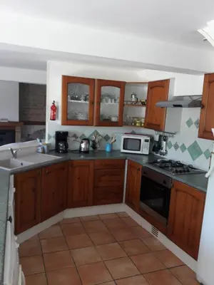 Cuisine ou kitchenette dans l'établissement Les Gîtes du Breuillat