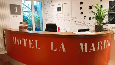 Hall ou réception de l'établissement Hotel La Marine, Vieux Port