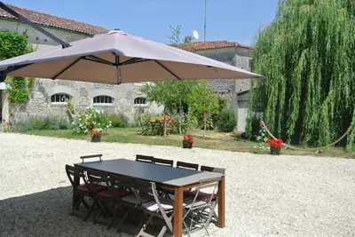 Jardin de l'établissement La Ferme Fortin