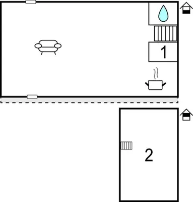 Plan de l'établissement La Vieille Gorce Gîtes in the Vienne