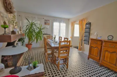 Coin salon dans l'établissement Villa Chanterelle