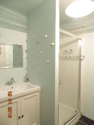 Salle de bains dans l'établissement Gite Le Clos Constance