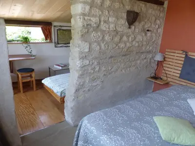 Un ou plusieurs lits dans un hébergement de l'établissement La Maison Rouge