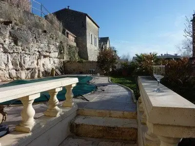 Balcon ou terrasse dans l'établissement La Maison de l'Aubépin