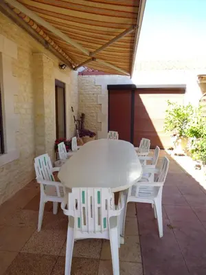 Terrasse ou espace extérieur de l'établissement Aux Orangers