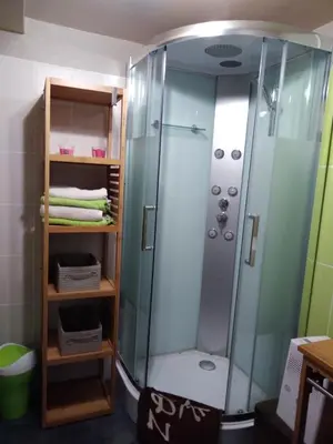 Salle de bains dans l'établissement les tourterelles